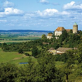Blick auf Burg Colmberg