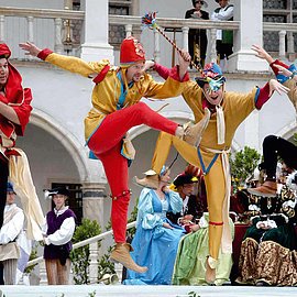 Auf dem Neuburger Schlossfest