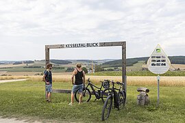 Radfahren im Kesseltal Kesseltal Blick