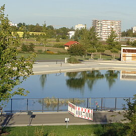 Blick auf Donau und Ingolstadt