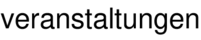 veranstaltungen
